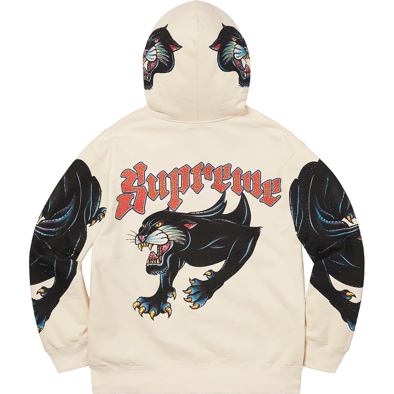 Panther Zip Up Hooded Sweatshirt view 3